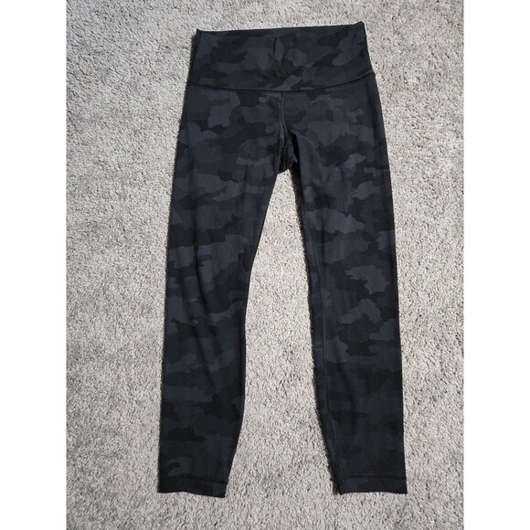 Lululemon Wunder Train High Rise 25” Heritage Camo Black Size 8 - Picture 1 of 4
